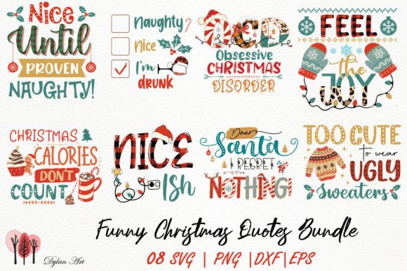 Download Funny Christmas Quotes Bundle - Christmas quote Collection