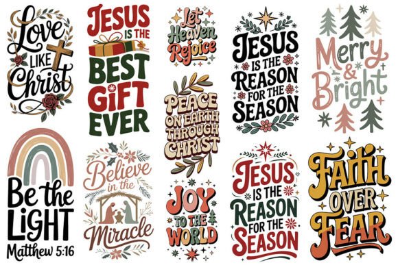 Download Christian Christmas Quotes SVG Bundle - Christmas quote Collection