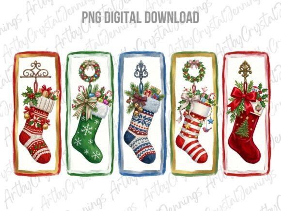 Download Christmas Stocking Brushstroke PNG - Premium Resources