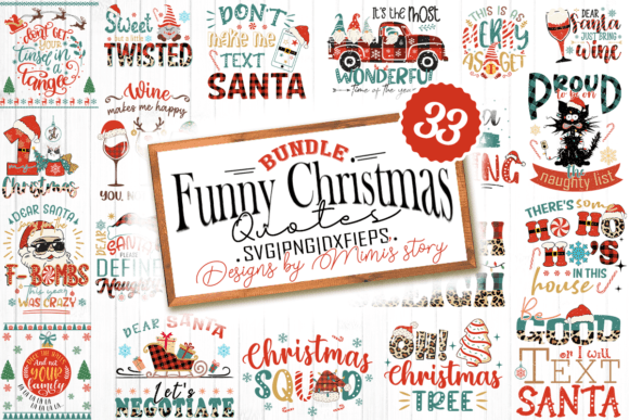 Download Funny Christmas Quotes Bundle - Christmas quote Collection